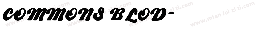 COMMONS BLOD字体转换